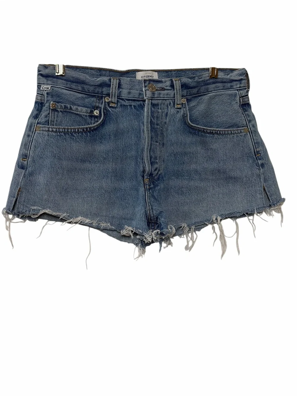 Citizens of Humanity Annabelle Long Premium Vintage Blue Denim Shorts Size 26